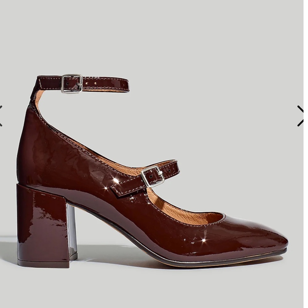 NWT madewell Maddie Patent Leather Mary Janes